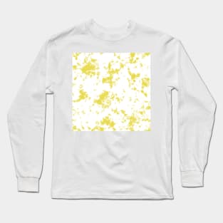 Lemon lime and white marble - Tie-Dye Shibori Texture Long Sleeve T-Shirt